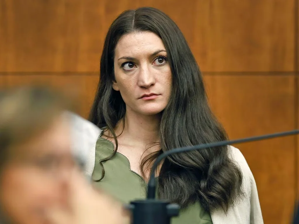 Lindsay Clancy seated in court during her murder trial