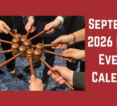 September 2026 Legal Events Calendar