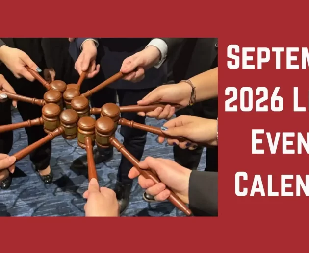 September 2026 Legal Events Calendar