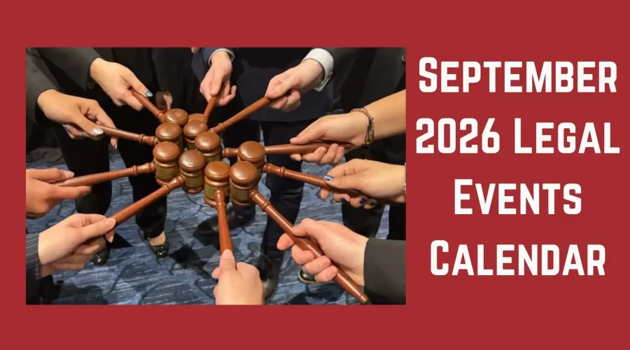 September 2026 Legal Events Calendar