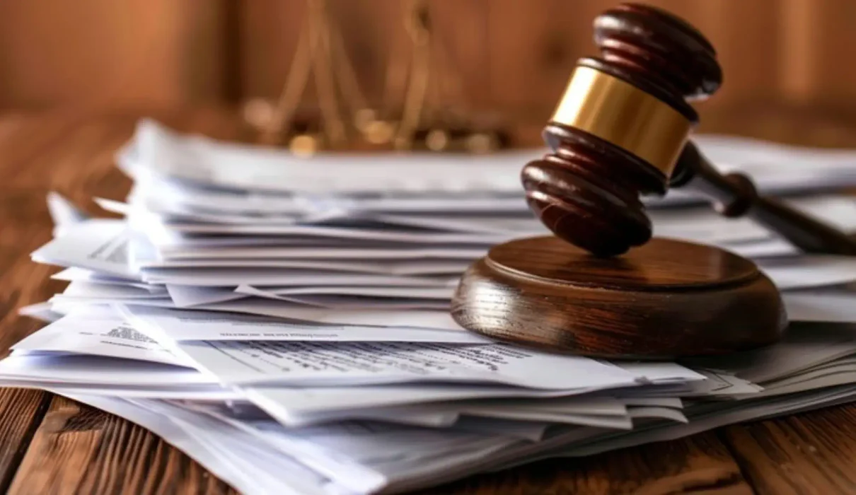 Gavel and legal documents representing the Streamate lawsuit in New Jersey federal court