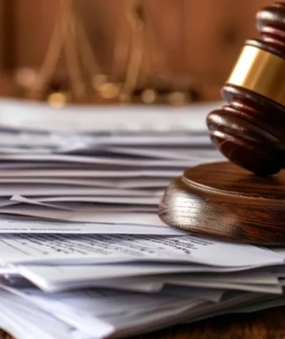 Gavel and legal documents representing the Streamate lawsuit in New Jersey federal court